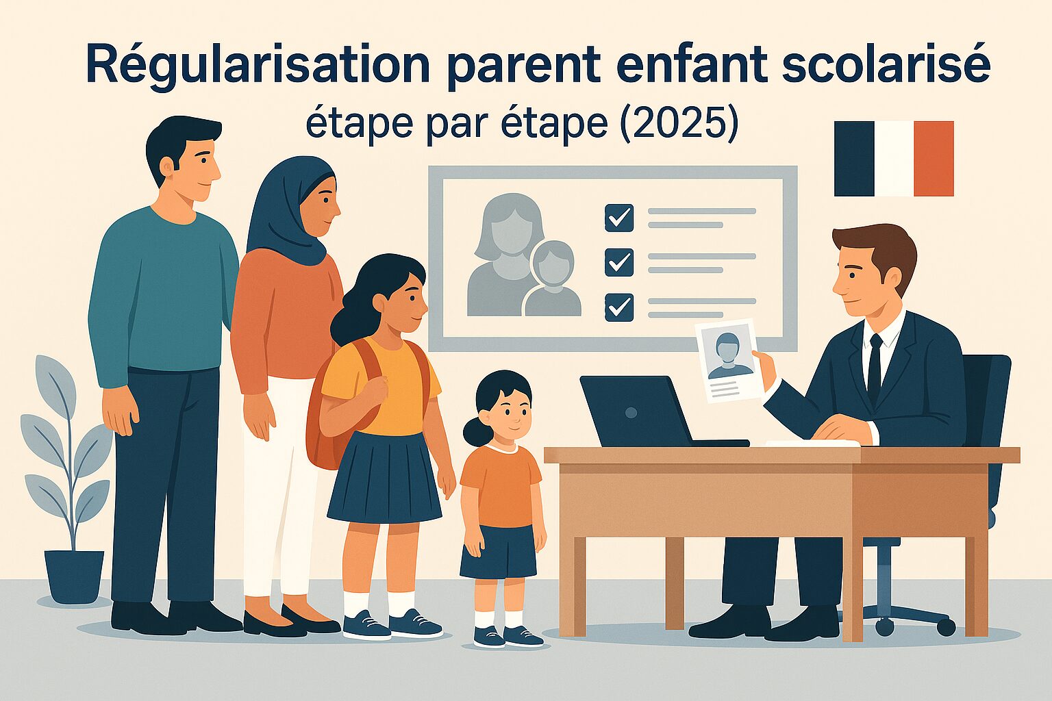 Régularisation parent enfant scolarisé : étape par étape (2025)