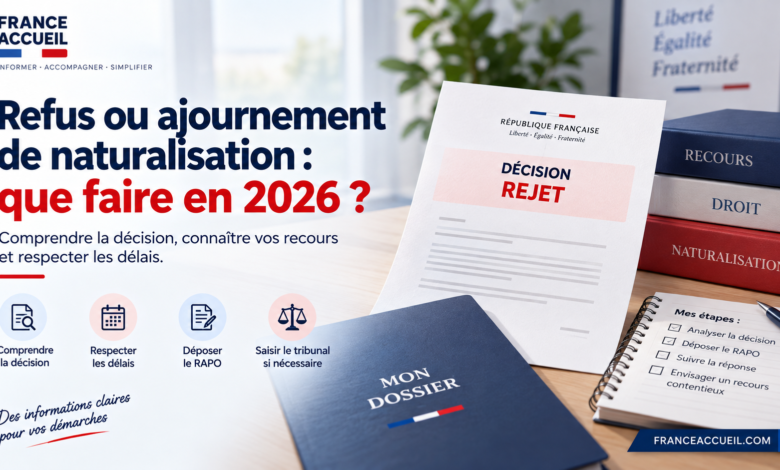 Refus naturalisation 2026 : recours obligatoire et modèle