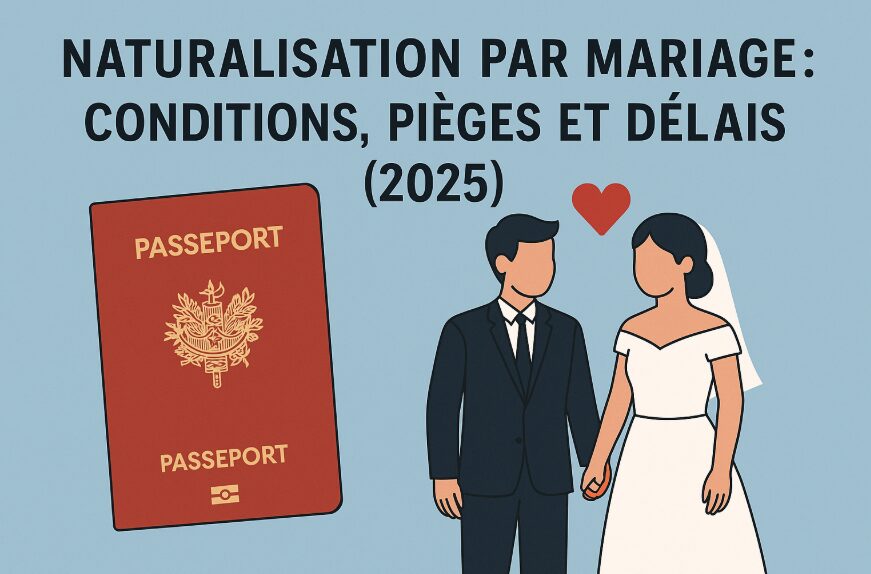 Naturalisation par mariage : conditions, pièges et délais (2025)