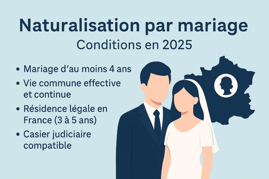 Conditions de la naturalisation par mariage 2025