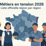 Métiers en tension 2026 : la liste officielle région par région (France)