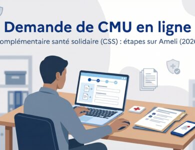 demande de cmu en ligne css sur ameli