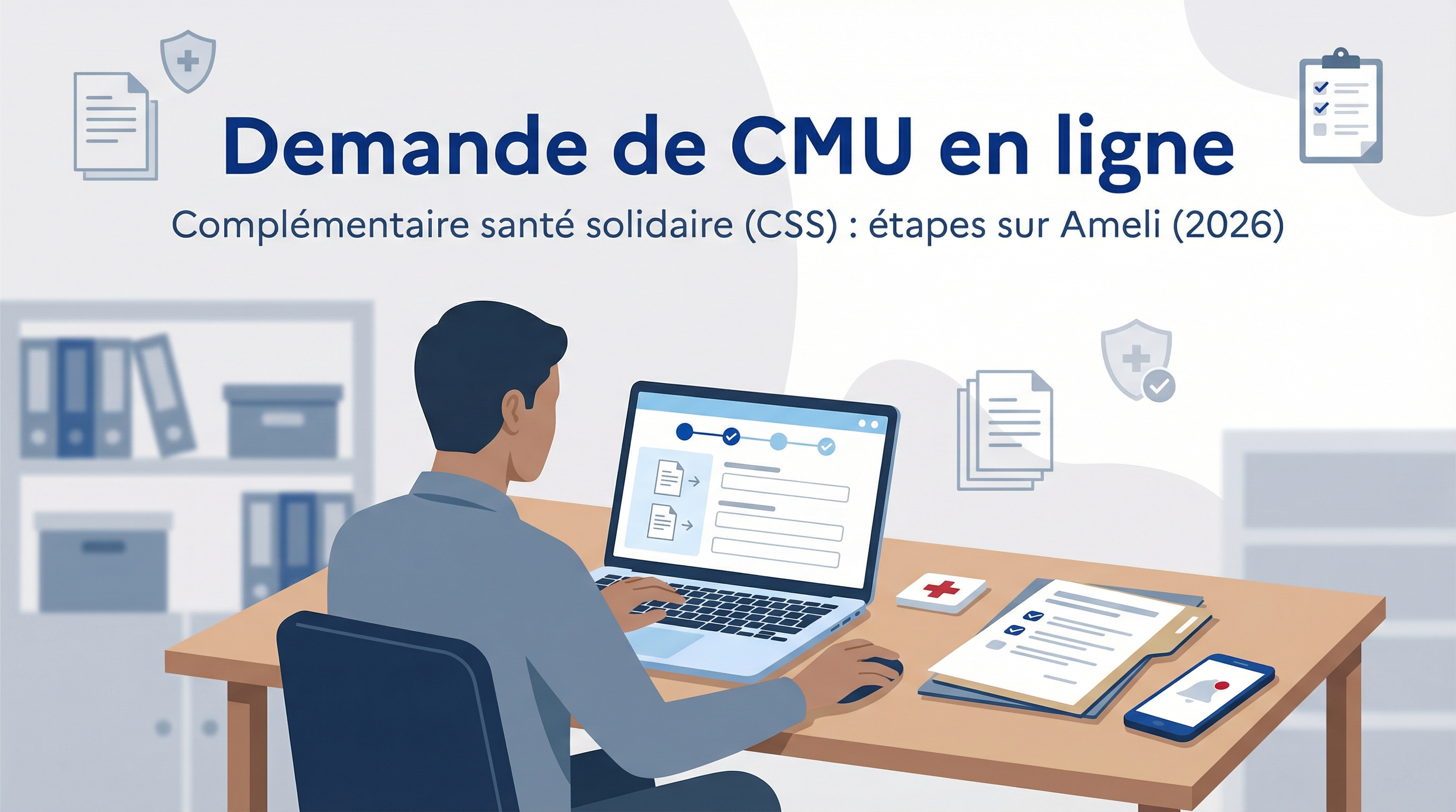 demande de cmu en ligne css sur ameli