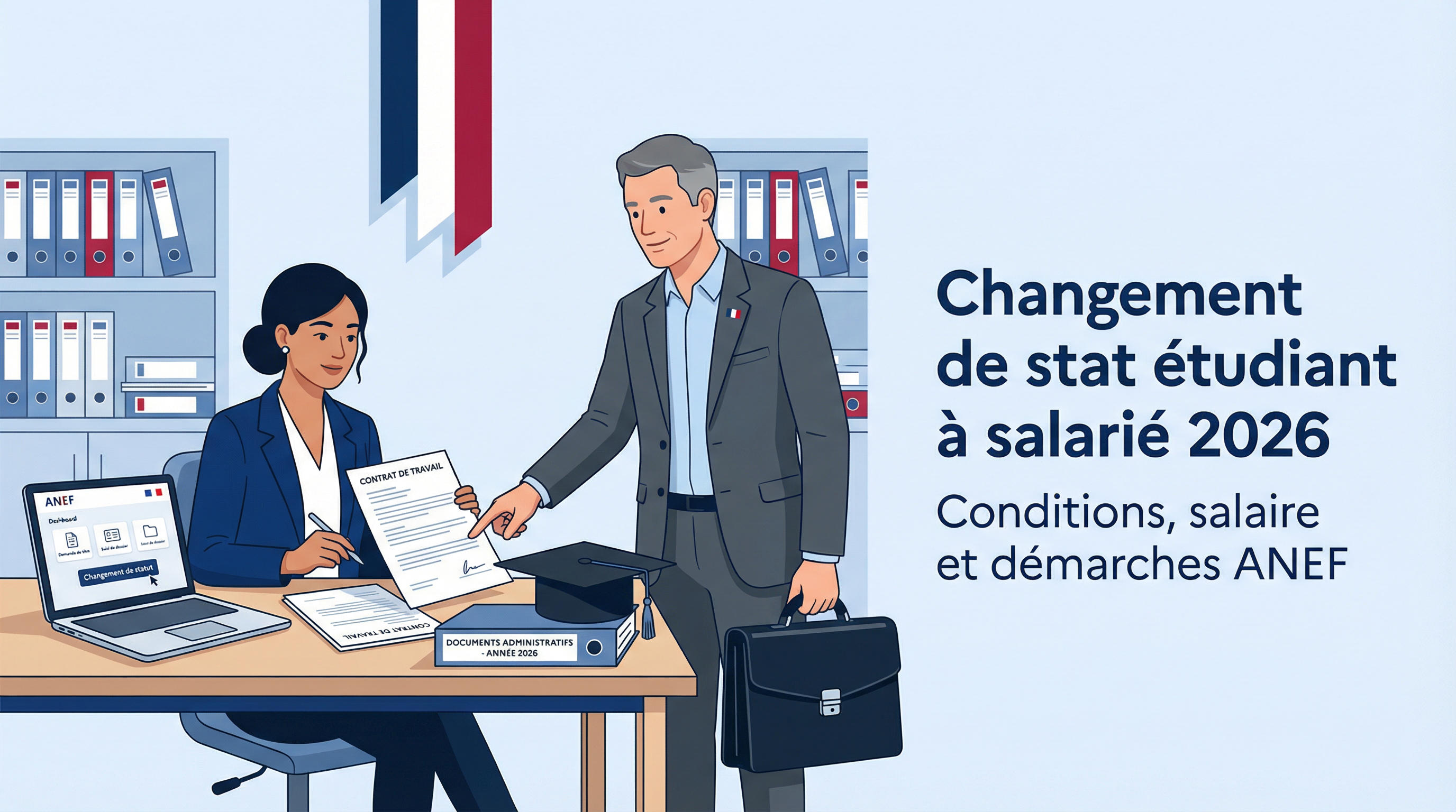 Changement de statut étudiant à salarié en 2026