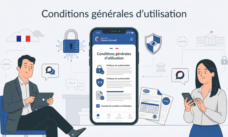 Conditions générales d’utilisation de l’application mobile Forum France Accueil