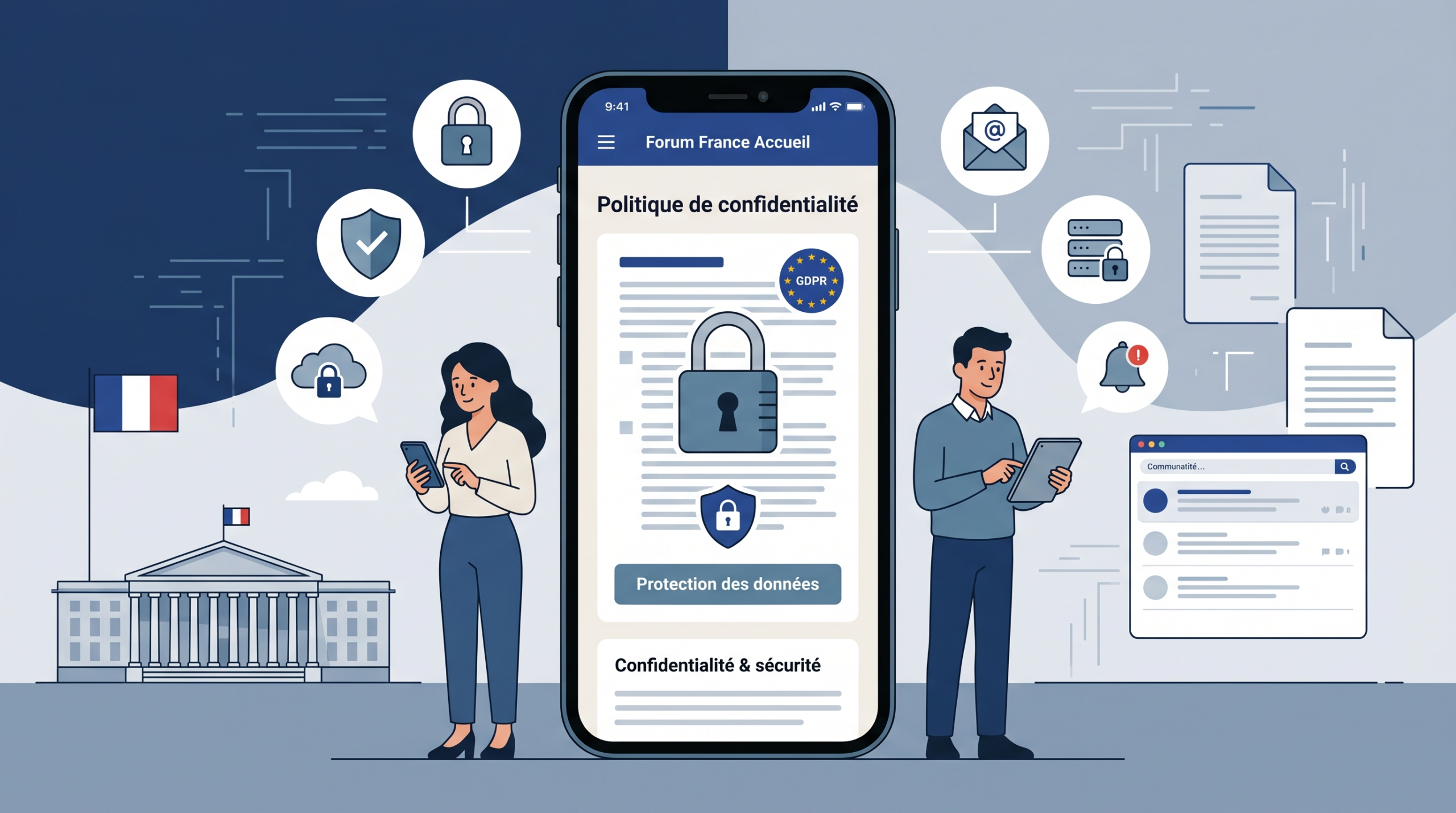 Politique de confidentialité – Application Forum France Accueil