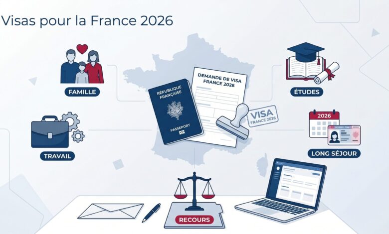 Visas pour la France 2026 : long séjour, famille, études, travail et recours France-visas Visas pour la France 2026 : long séjour, famille, études, travail et recours visas France