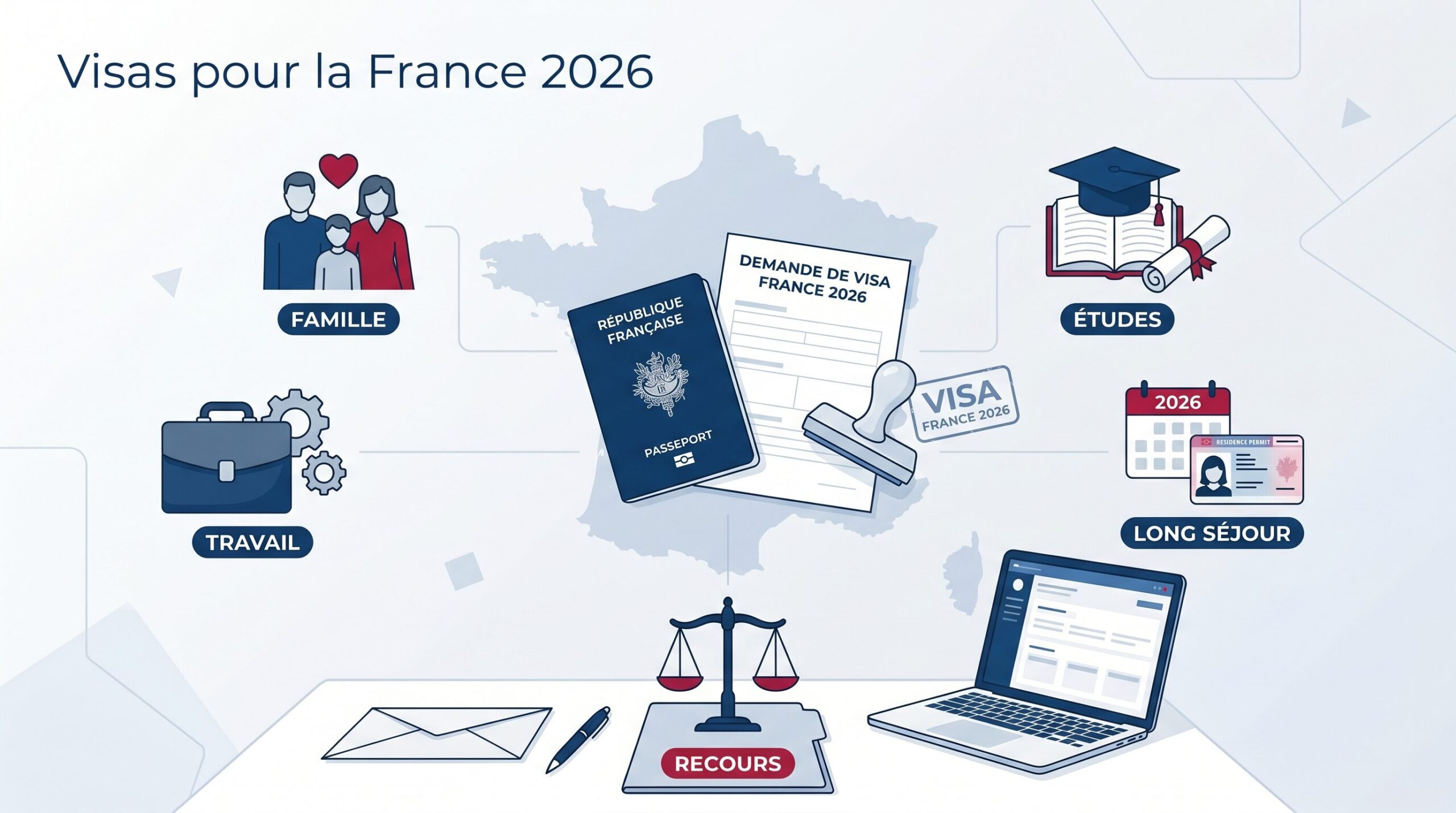 Visas pour la France 2026 : long séjour, famille, études, travail et recours France-visas Visas pour la France 2026 : long séjour, famille, études, travail et recours visas France