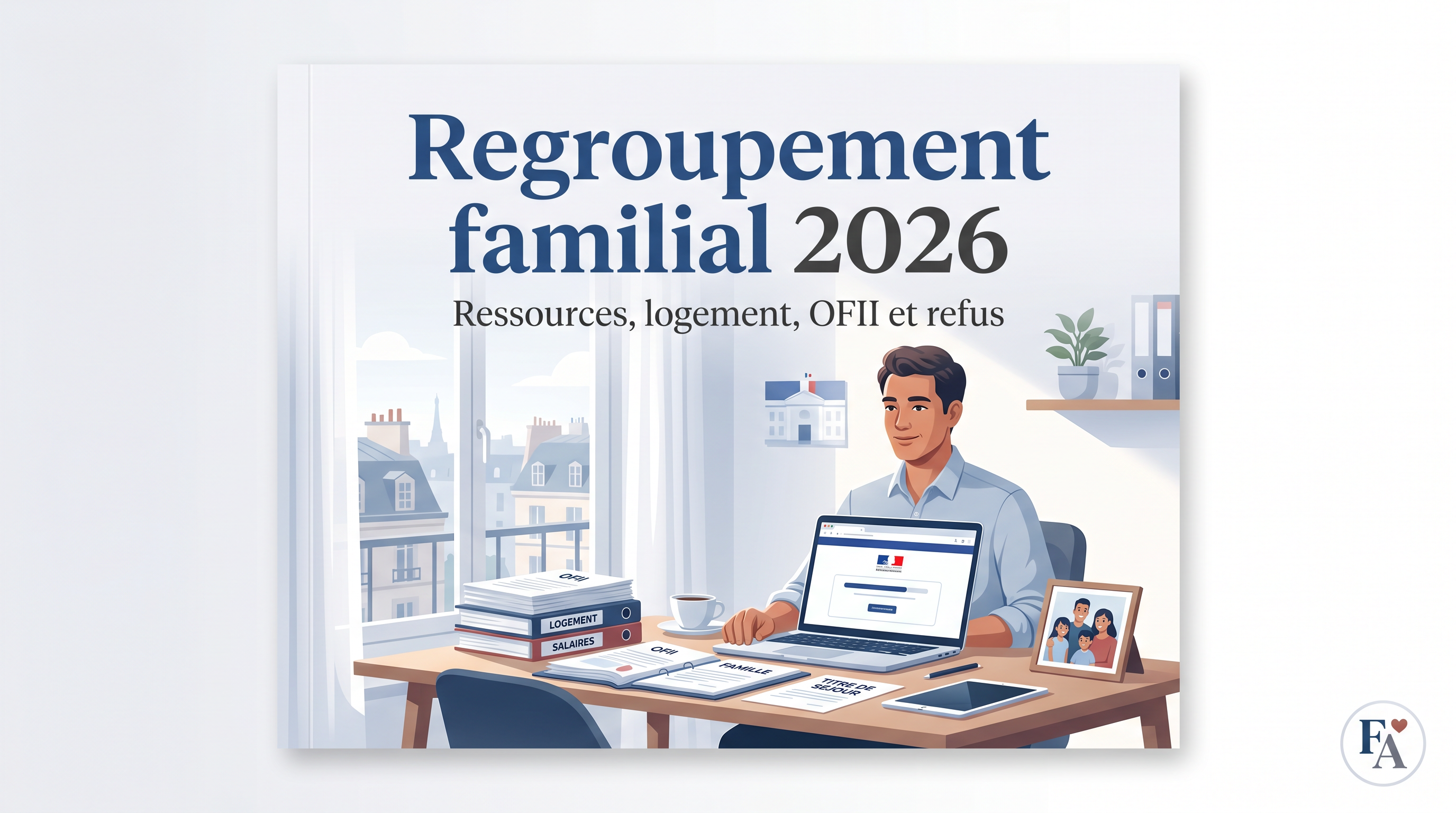 Regroupement familial 2026 en France avec dossier OFII, ressources et logement en 2026