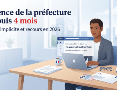 Silence de la préfecture depuis 4 mois : rejet implicite et recours en 2026