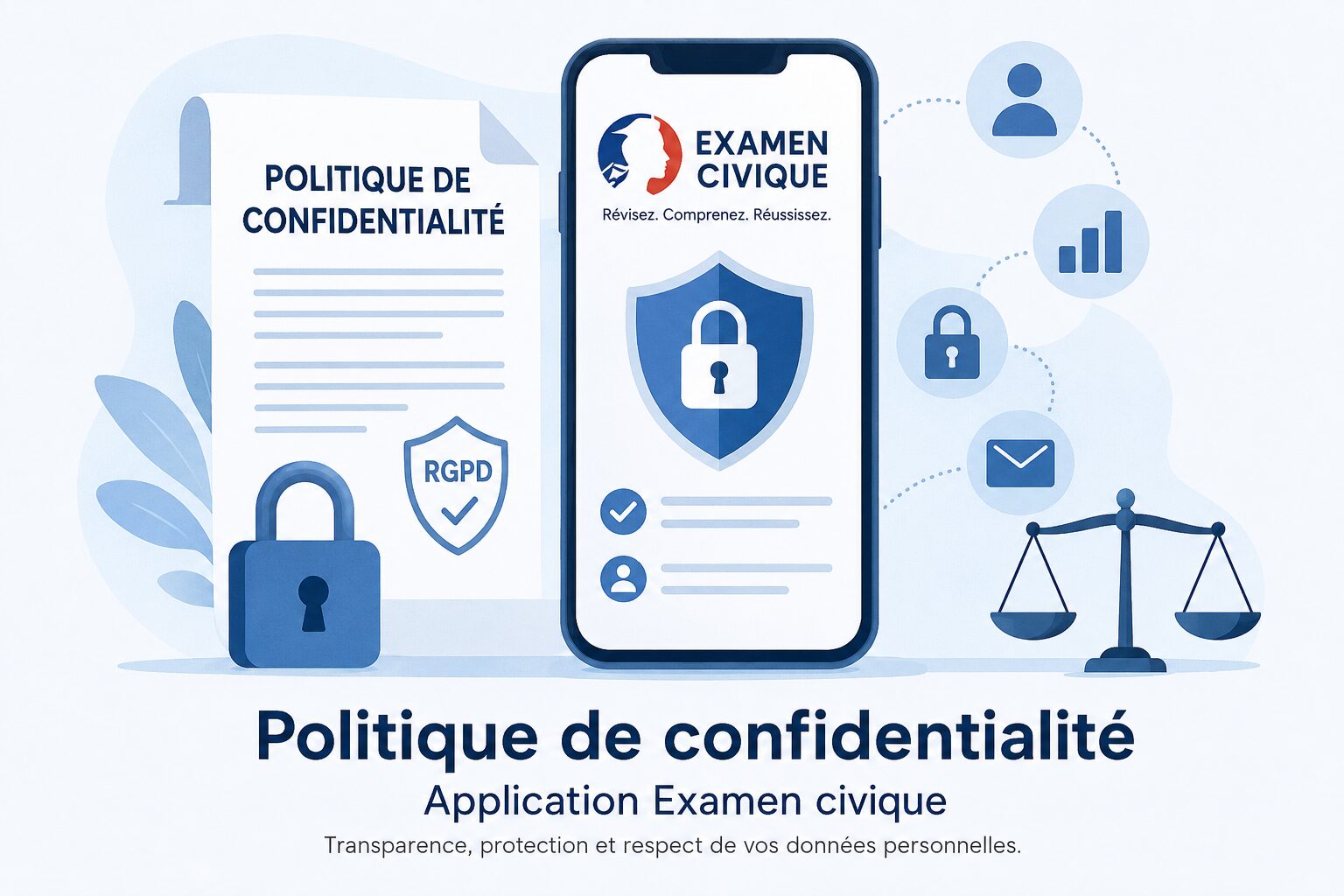 Politique de confidentialité de l’application Examen civique