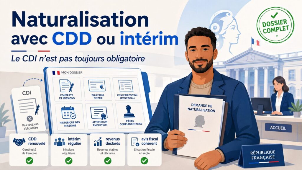 Naturalisation avec CDD ou intérim