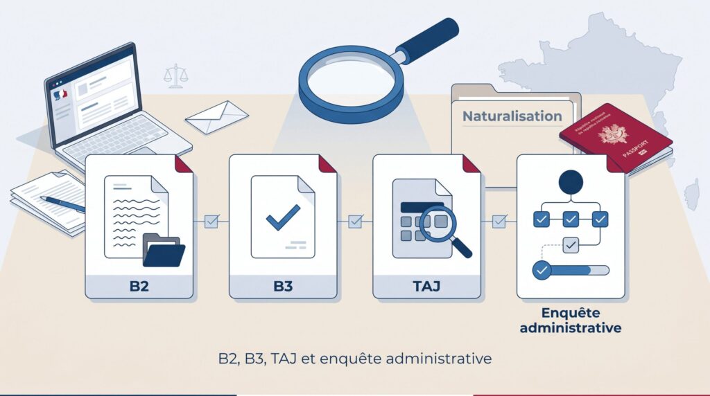 Casier judiciaire naturalisation vérifier le TAJ