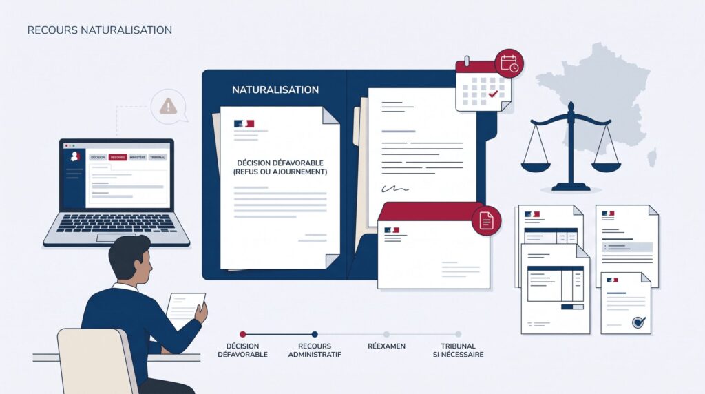 Avocat refus naturalisation ajournement 2 ans