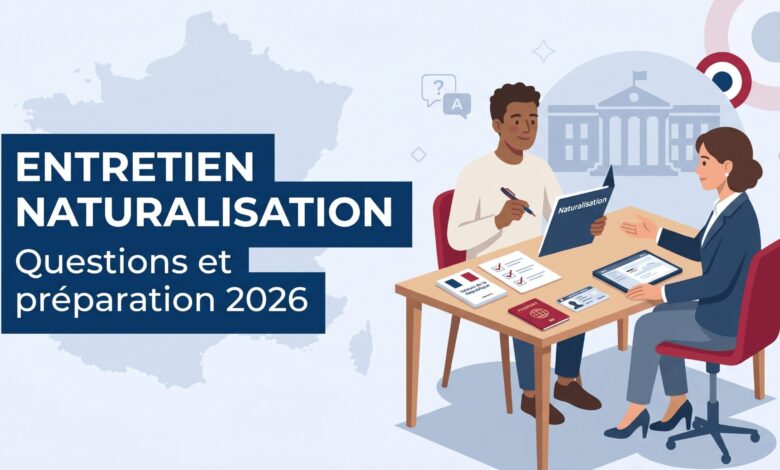 Entretien de naturalisation 2026 : questions, préparation, erreurs et refus