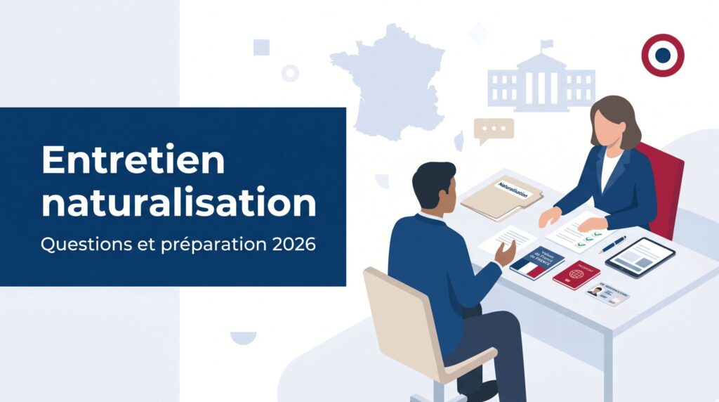 Entretien de naturalisation 2026 : questions, préparation, erreurs et refus
