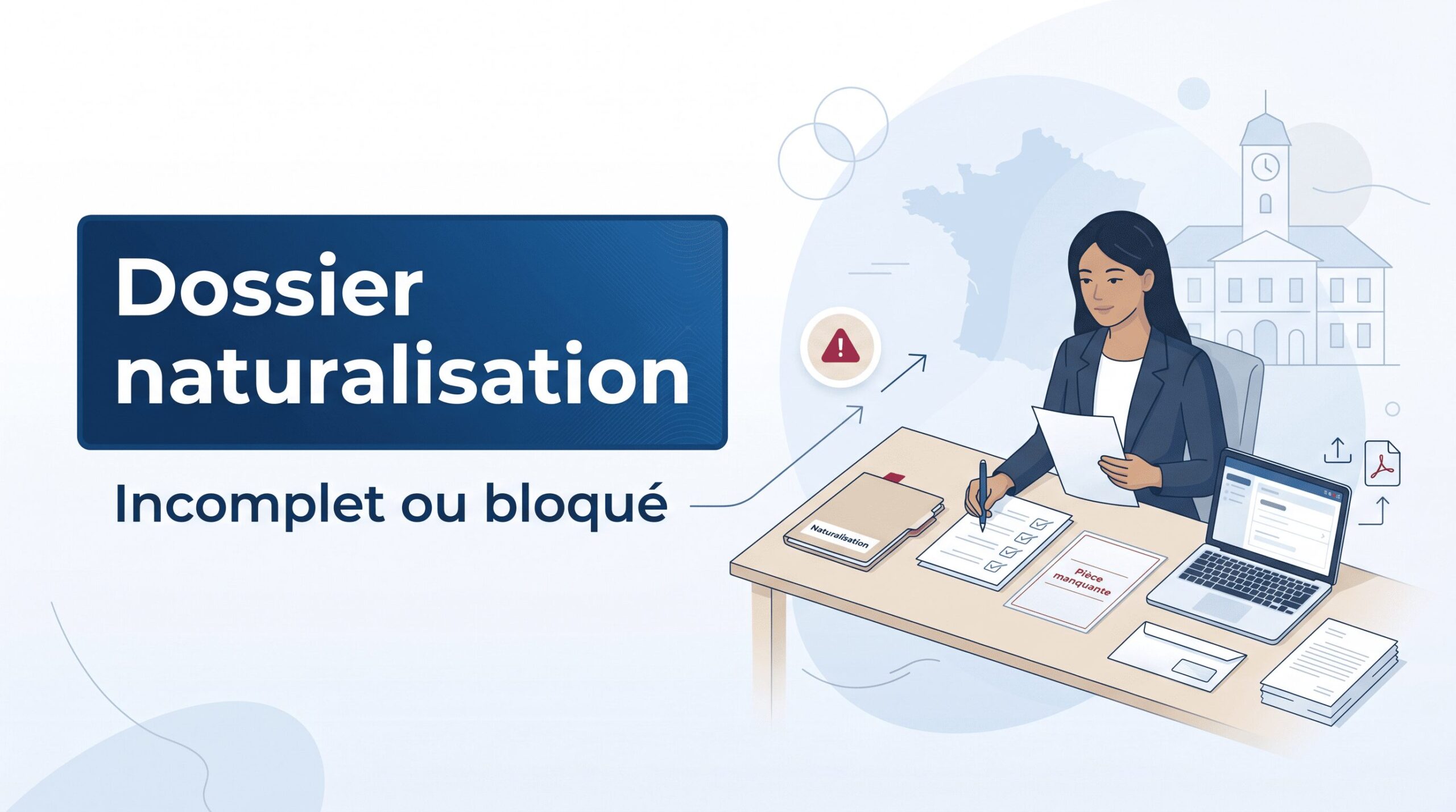 Dossier de naturalisation incomplet ou bloqué : pièces manquantes, ANEF, délais et solutions