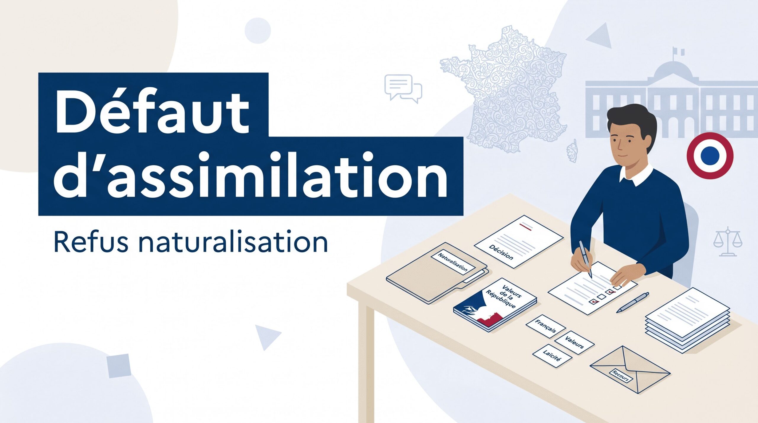 Refus de naturalisation pour défaut d'assimilation : causes, recours et nouvelle demande