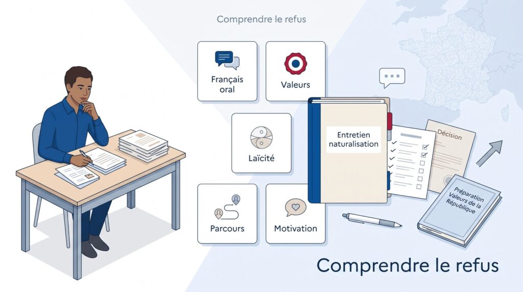Les causes fréquentes d'un refus de naturalisation après entretien