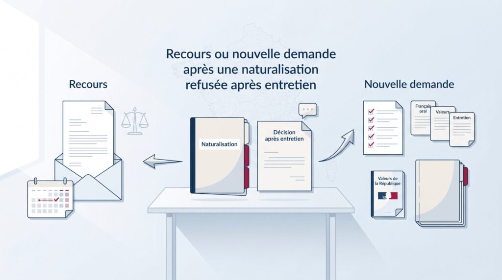 Peut-on faire un recours après un refus de naturalisation lié à l'entretien ?