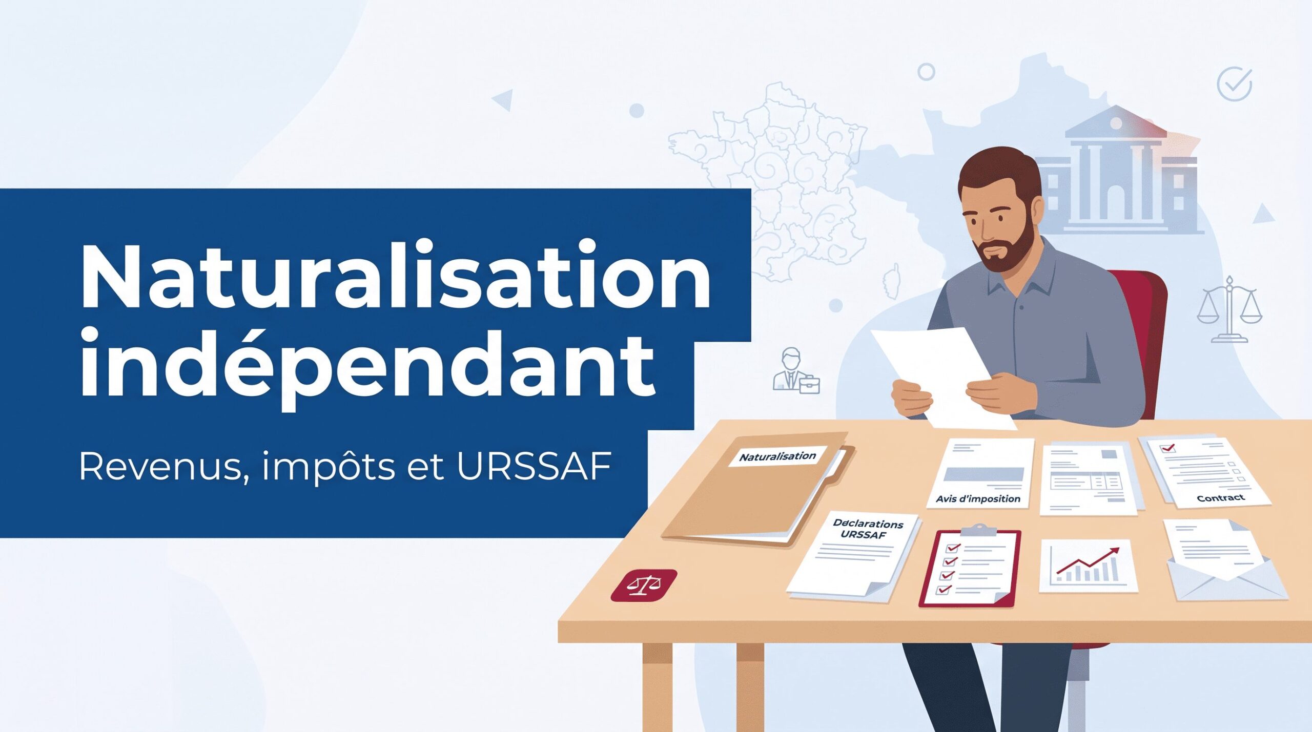 Naturalisation auto-entrepreneur et indépendant : revenus, impôts, URSSAF, refus et solutions