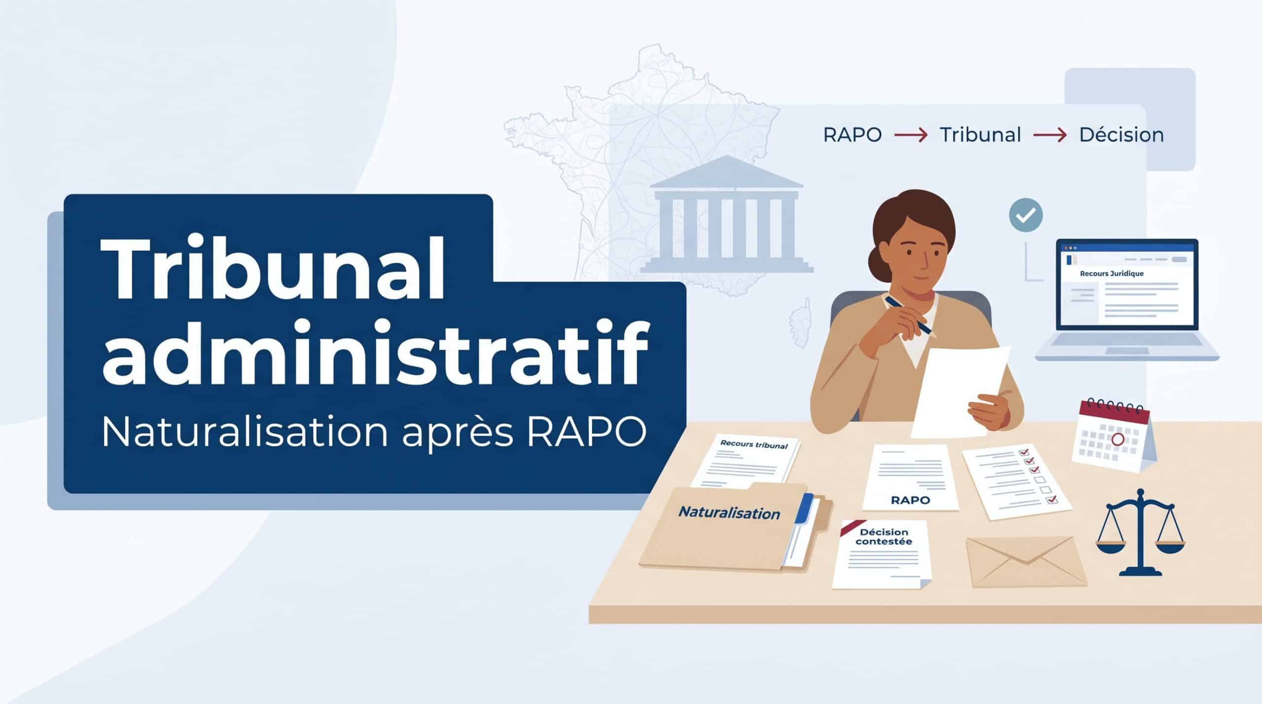 Tribunal administratif naturalisation : recours après RAPO, délais, avocat et décision