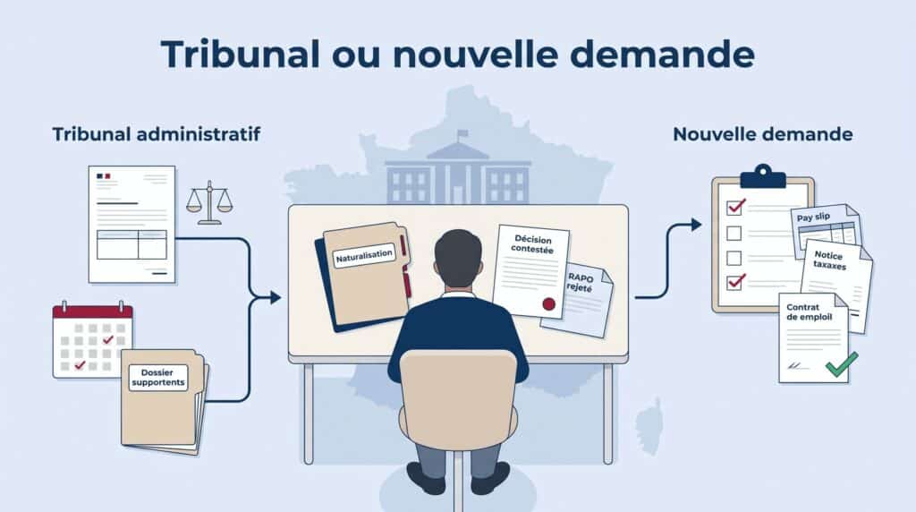 Tribunal administratif naturalisation : recours après RAPO, délais, avocat et décision