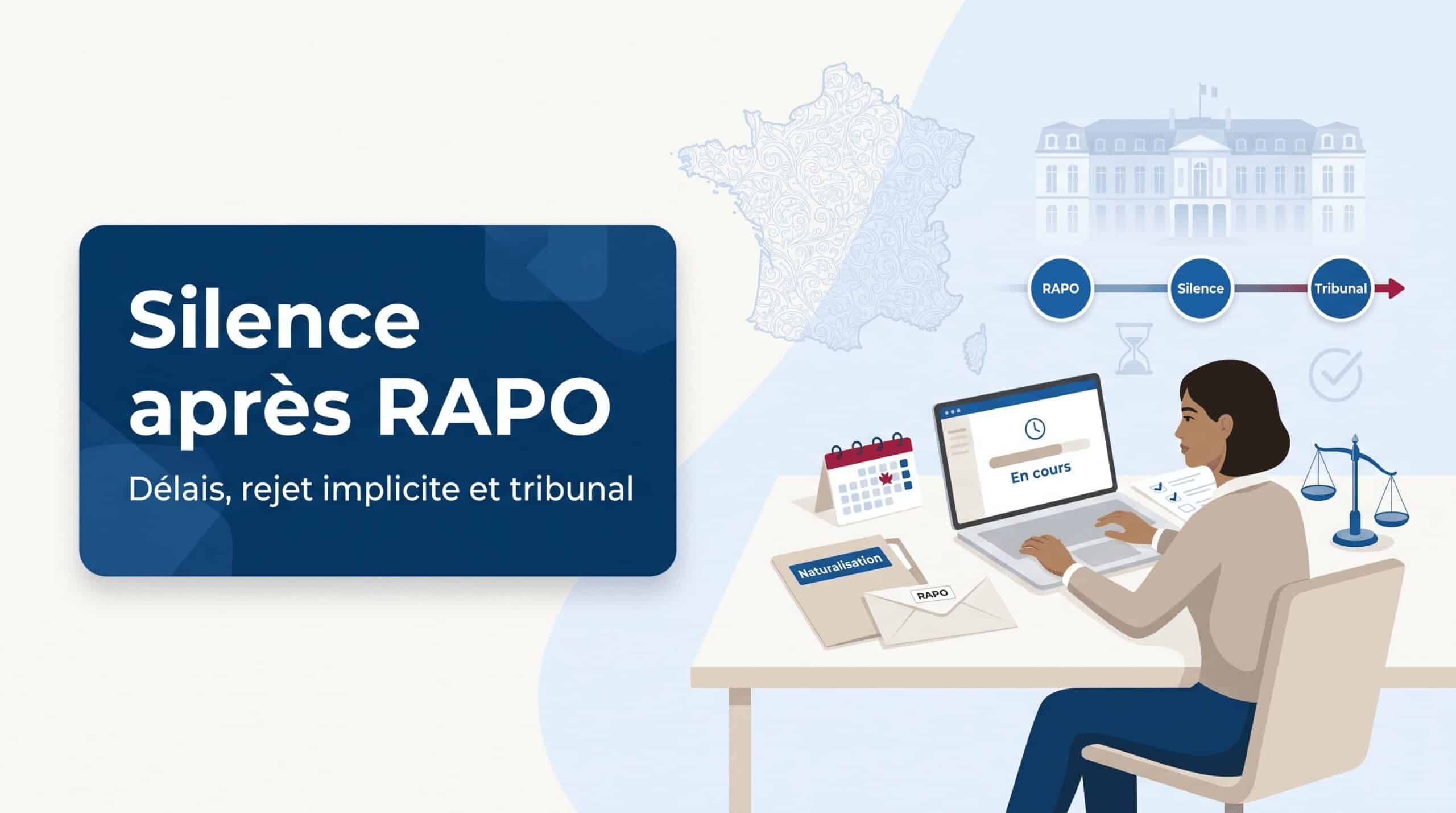 Silence du ministère après RAPO naturalisation : délai, rejet implicite, tribunal et solutions