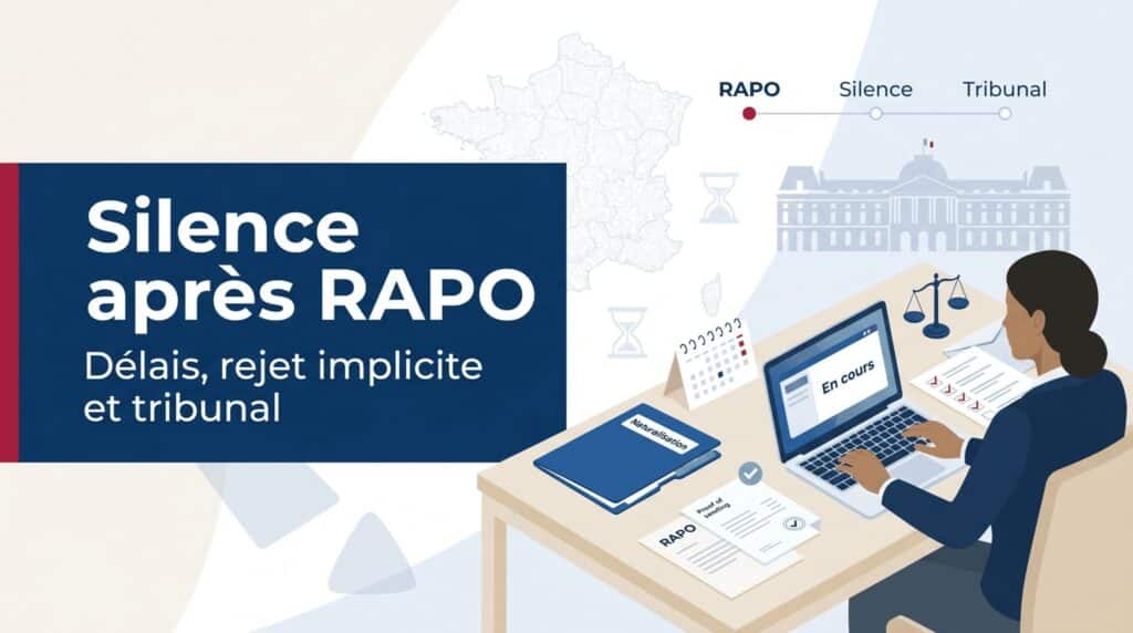 Silence du ministère après RAPO naturalisation : délai et tribunal