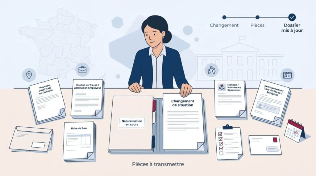 Naturalisation changement de situation