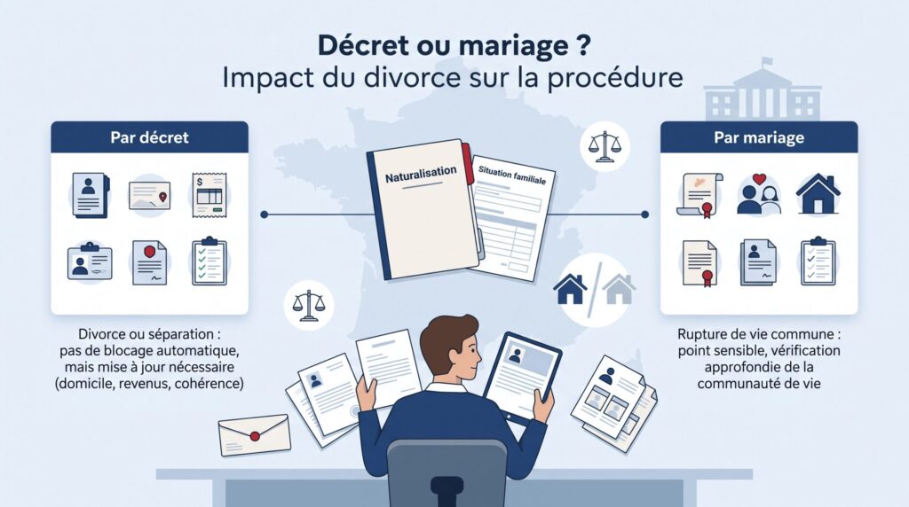 Naturalisation et divorce : Enfants, garde et situation familiale après séparation