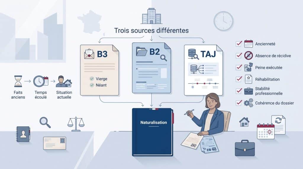 Casier judiciaire et recours : Casier B2 et Casier B3