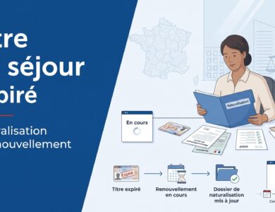 Naturalisation et titre de séjour expiré ou renouvellement en cours : risques, dossier et recours