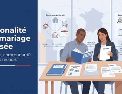 Naturalisation par mariage refusée : causes, enquête, communauté de vie et recours