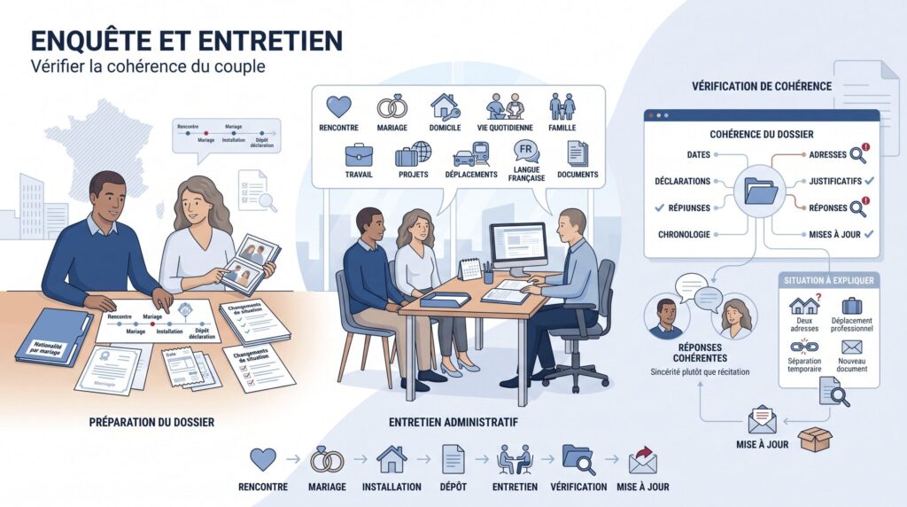 Naturalisation par déclaration : Entretien de naturalisation et examen civique