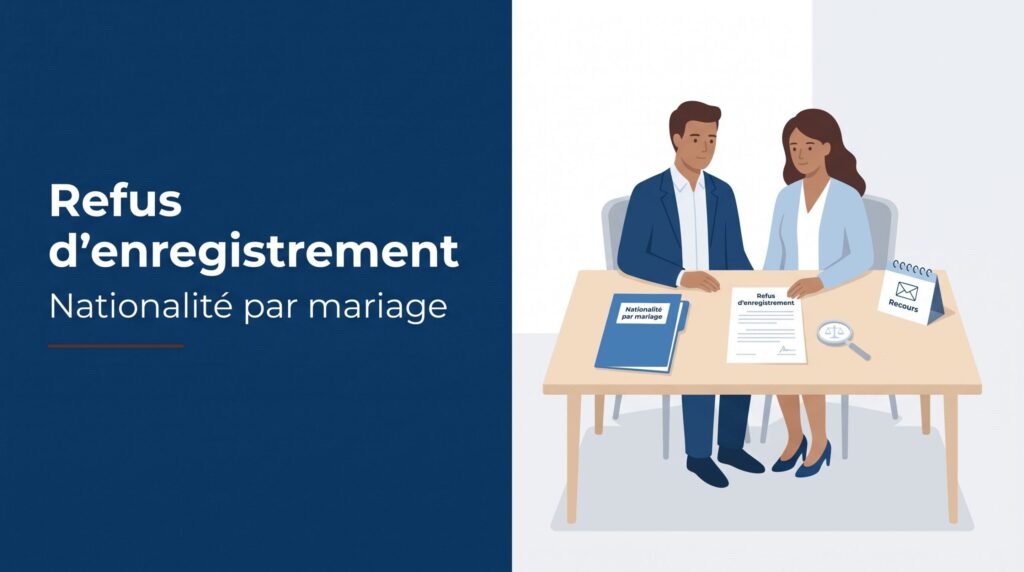 Refus d'enregistrement d’une déclaration de nationalité par mariage : motifs, délai et recours