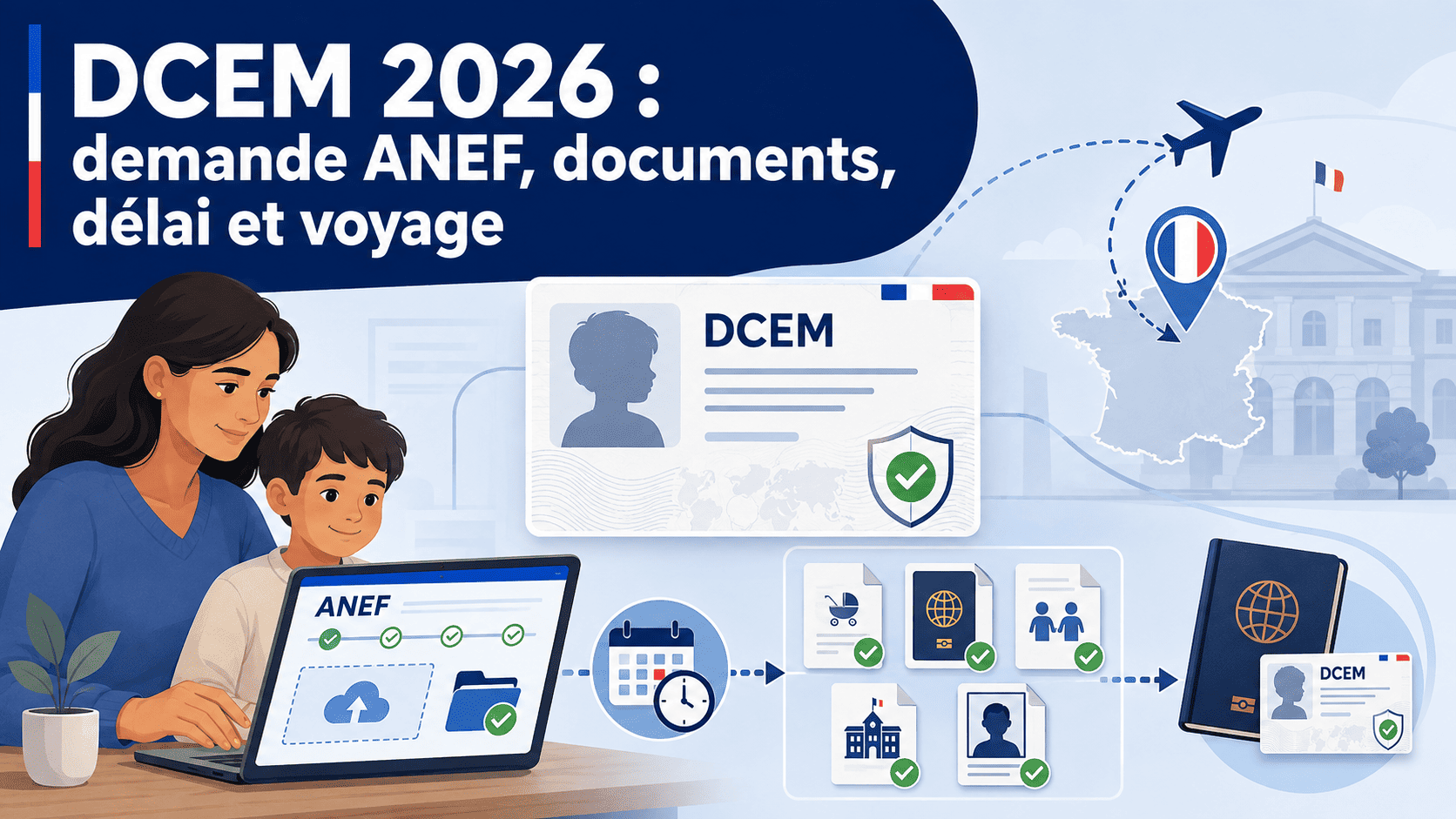 DCEM 2026 : demande ANEF, documents, délai et voyage