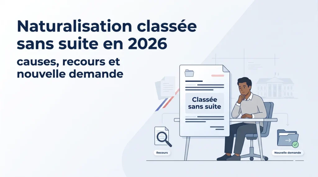 Naturalisation : Dossier classé sans suite, classement sans suite