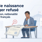 Acte de naissance étranger refusé : transcription, nationalité et papiers français