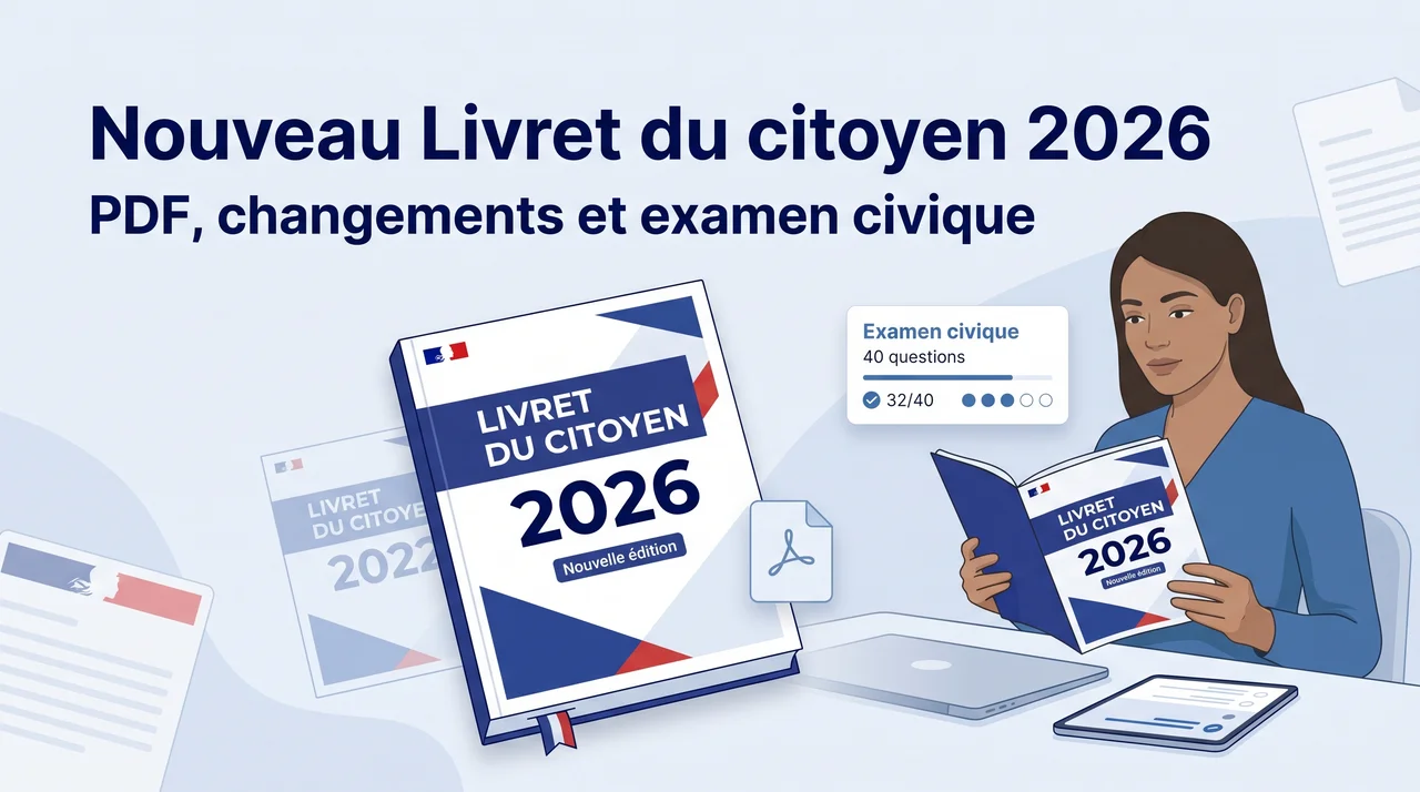 Nouveau Livret du citoyen 2026 : PDF, changements et examen civique
