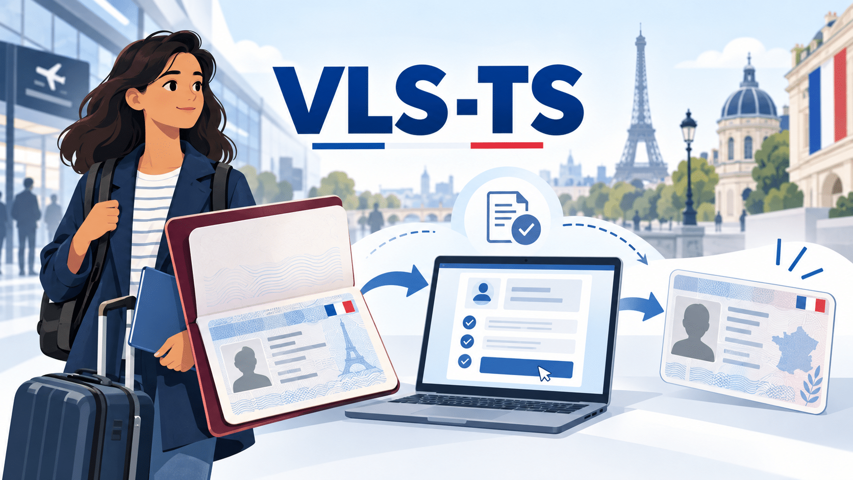 VLS-TS : visa long séjour, validation en ligne et titre de séjour en France