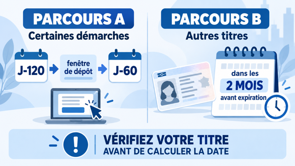 Renouvellement du titre de séjour : calendrier et démarche