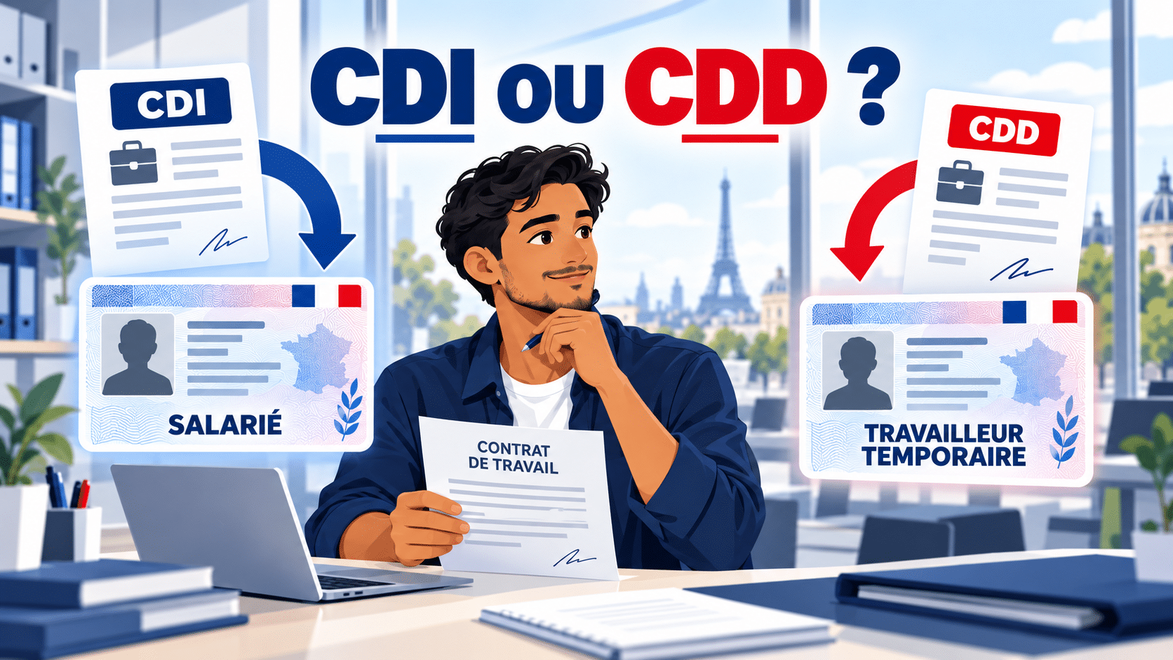 Titre de séjour salarié ou travailleur temporaire : CDI ou CDD