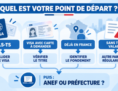Première demande de titre de séjour : ANEF ou préfecture