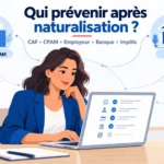 Qui prévenir après naturalisation ? CAF, CPAM, employeur, banque et impôts