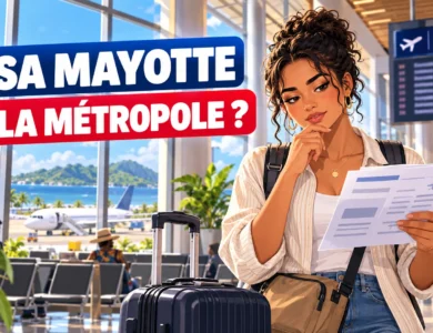 Visa long séjour pour Mayotte : voyage vers la métropole, vérification des documents avant départ