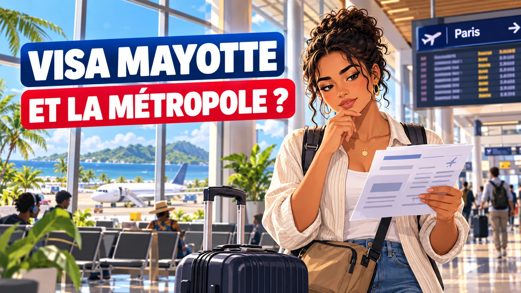 Visa long séjour pour Mayotte : voyage vers la métropole, vérification des documents avant départ