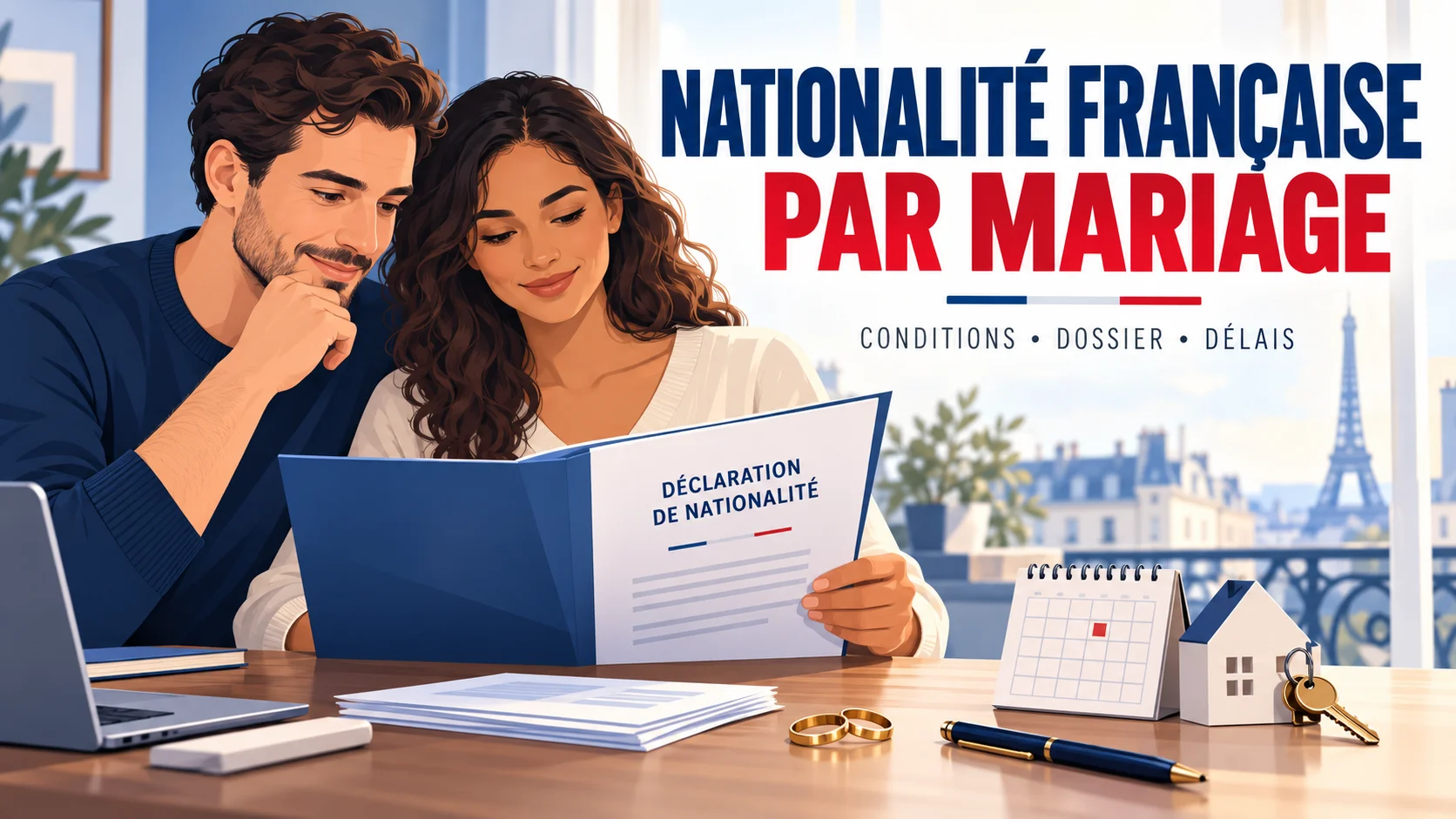 Nationalité française par mariage : conditions, dossier et délais