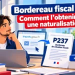 Bordereau fiscal P237 : comment obtenir ce justificatif sur impots.gouv.fr pour une naturalisation
