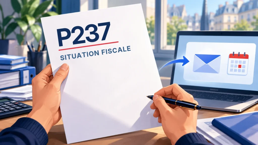 Bordereau de situation fiscale P237 pour la naturalisation : demande en ligne sur impots.gouv.fr